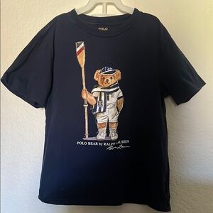 Polo by Ralph Lauren Kids Navy Bear Graphic T-Shirt